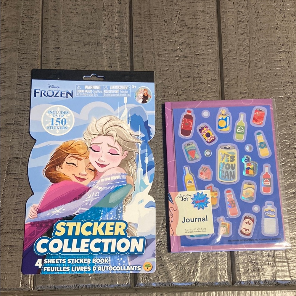 Disney Frozen Sticker Collection with Purple Journal
